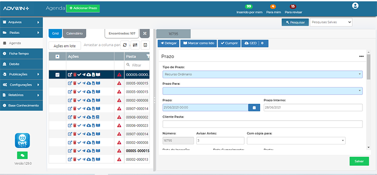 Arquivos sistema para advocacia - Tem tudo de Programas, Softwares